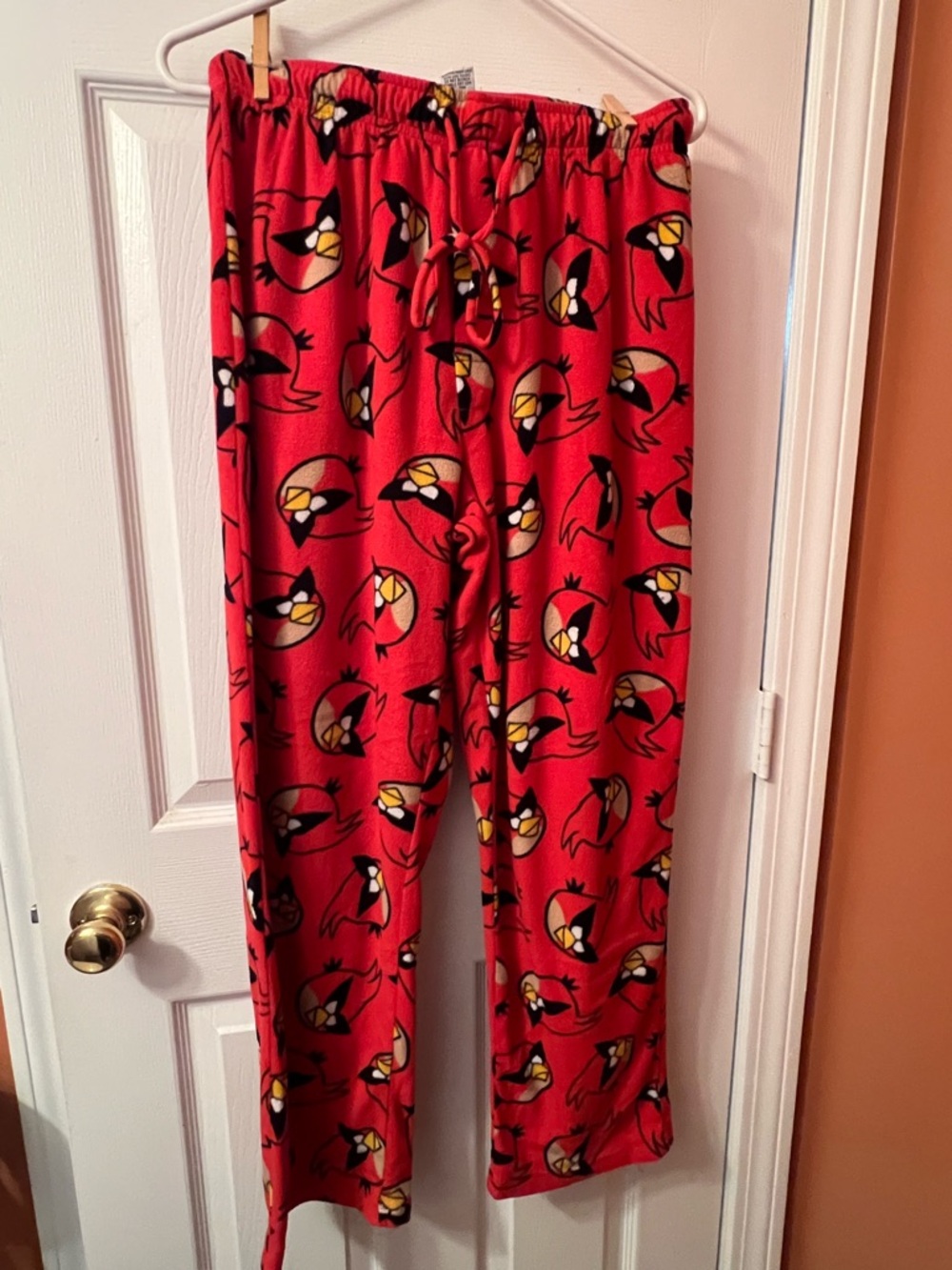 Red Angry Birds Fleece Pajama Pants